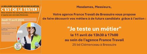 « Je teste un métier » : opération immersion en entreprise 